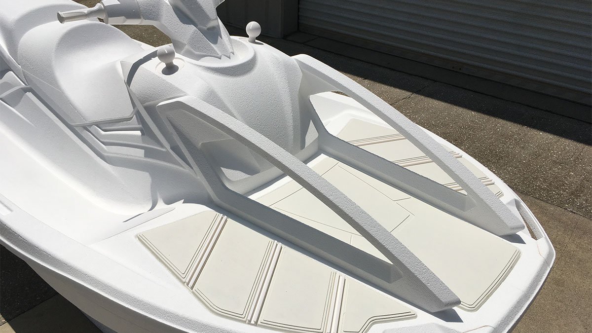 Yamaha Crosswave Foam Model Marine Design by ROBRADY Front detail view of Yamaha Crosswave Foam Model Marine Design by ROBRADY