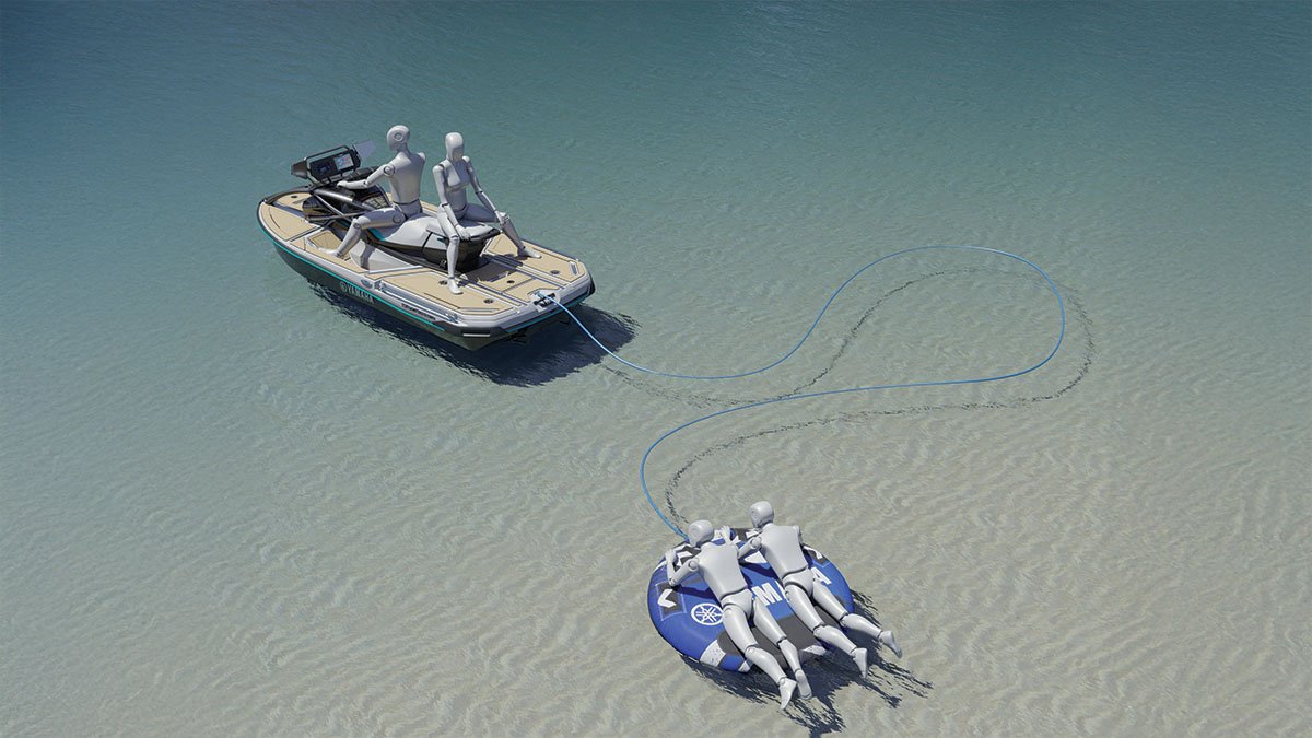 Yamaha Crosswave Tubing Rendering Marine Design by ROBRADY | Marine Design | International Design Award (IDA) winner | Spark Award winner