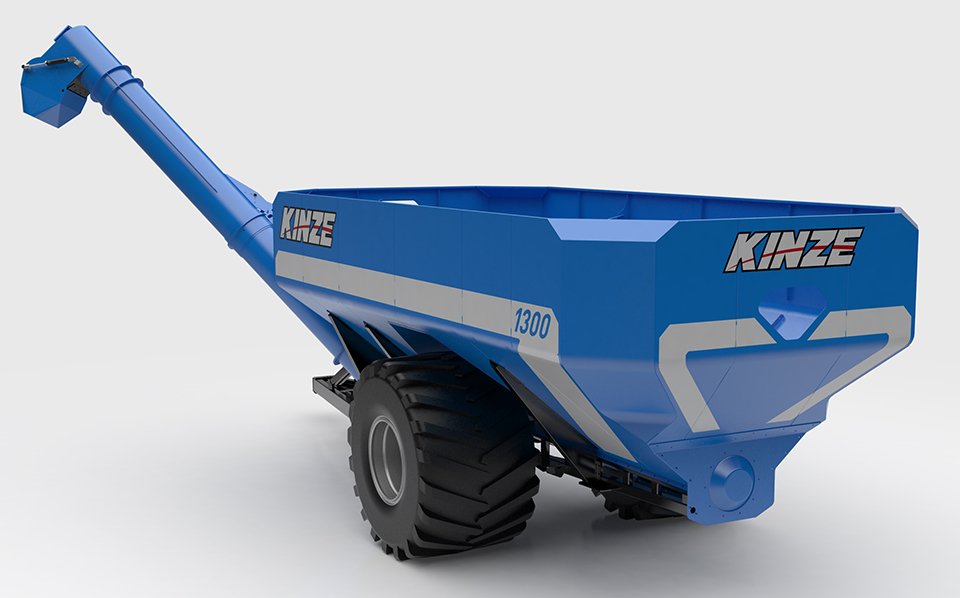Kinze 1300 Grain Cart industrial design rendering. Industrial and Product design by ROBRADY