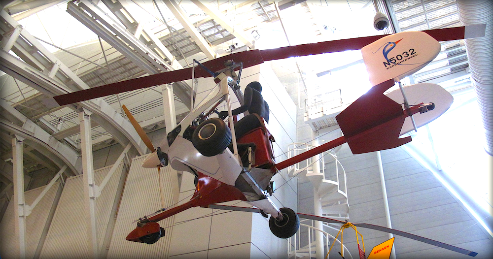 Ikenga Autogyro on display at the Smithsonian Museum